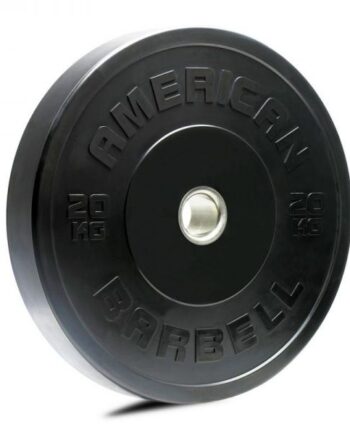 American Barbell Black Sport Bumper Plate 20 Kg
