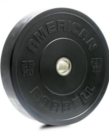American Barbell Black Sport Bumper Plate 25 Kg