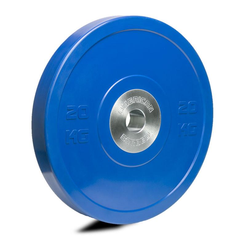 American Barbell Color Pro Bumper Plate 20 Kg