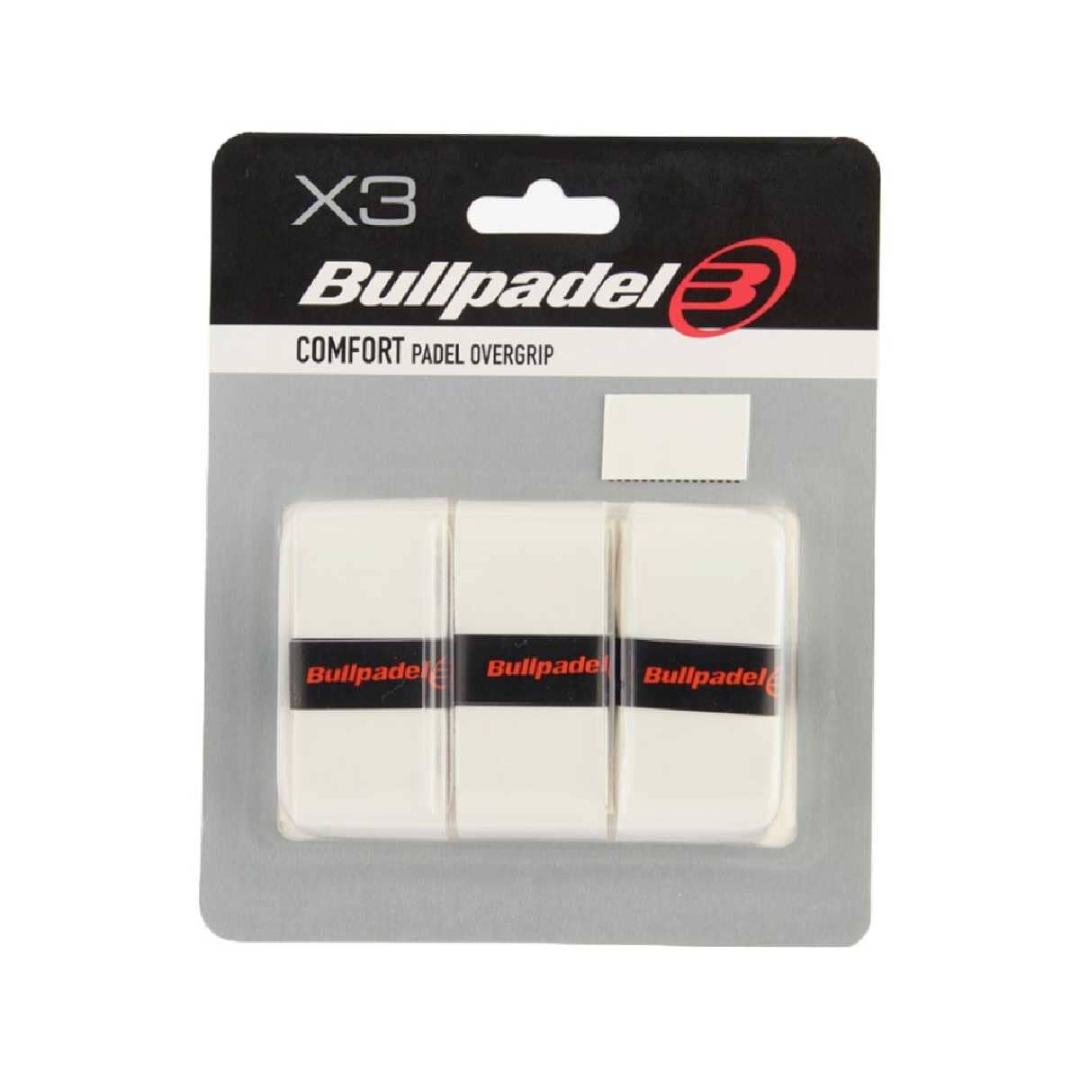 Bullpadel Comfort -pak Overgrip Hvid