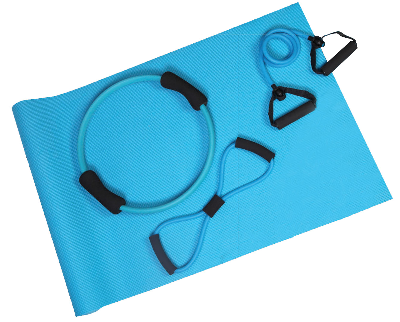 Aserve Yoga Tube Træningselastik Sæt  Lilla