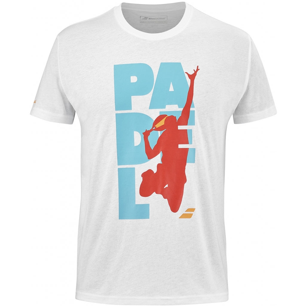 Babolat Padel Cotton Tee Men White