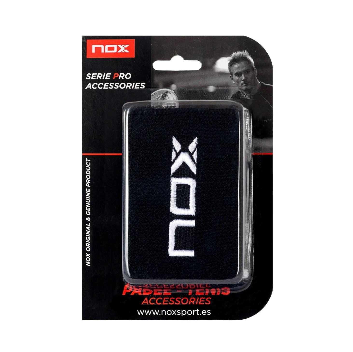 Nox Wristbands    Stk  Sort Med Hvidt Logo