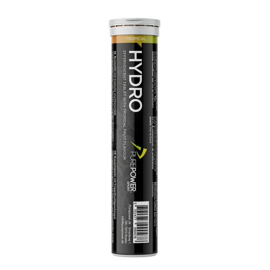 Purepower Hydrotabs Elektrolytter Tropicalsmag Rør Med 20 Tabletter