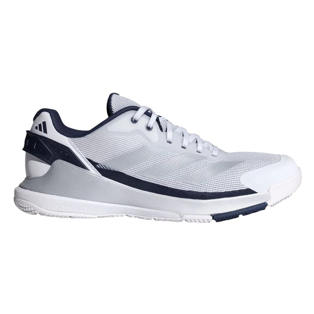 Adidas Crazyquick Ls Men Padelsko  Cloud White Silver Metallic Dark Blue  40