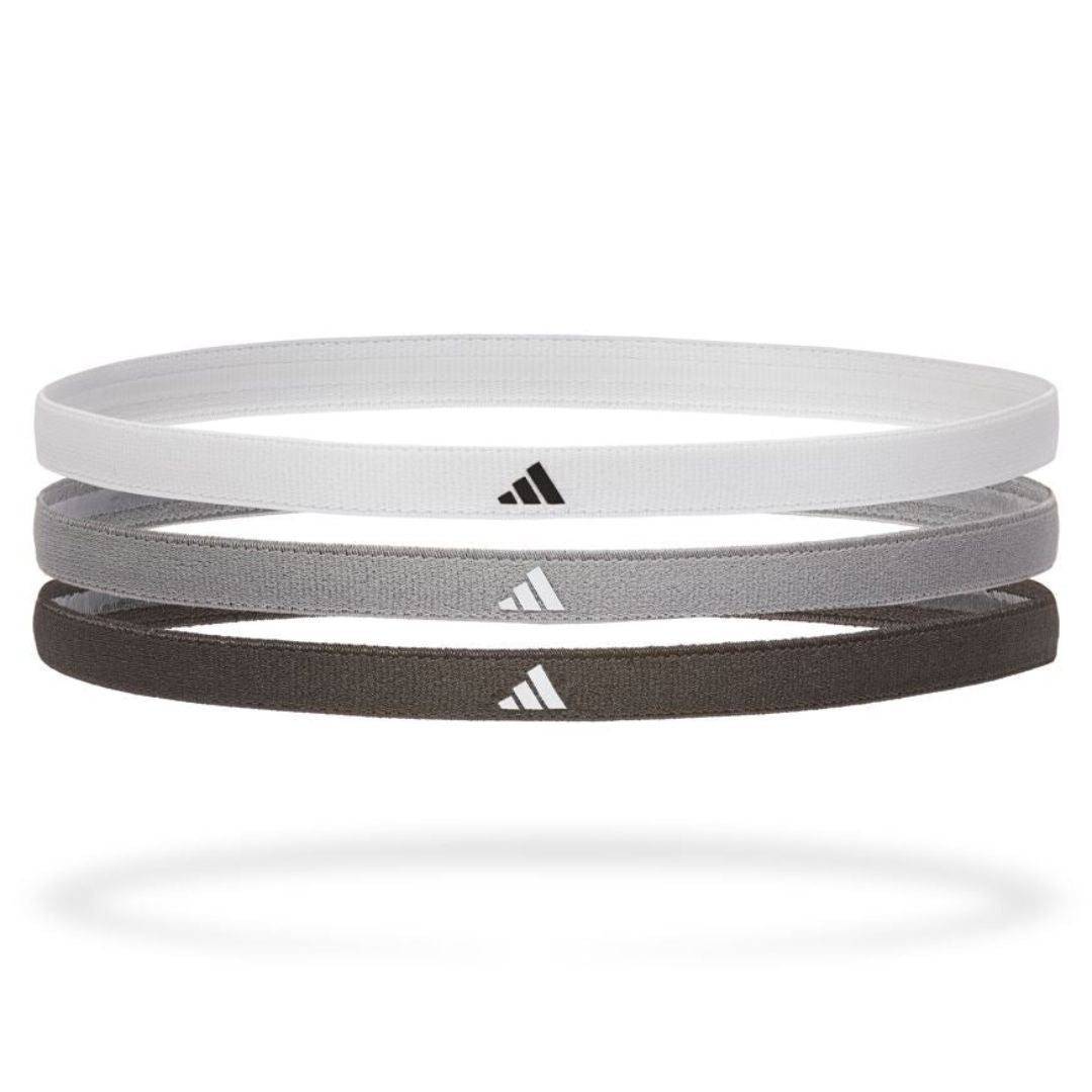 Adidas Hairbands   -pak  White Grey Black