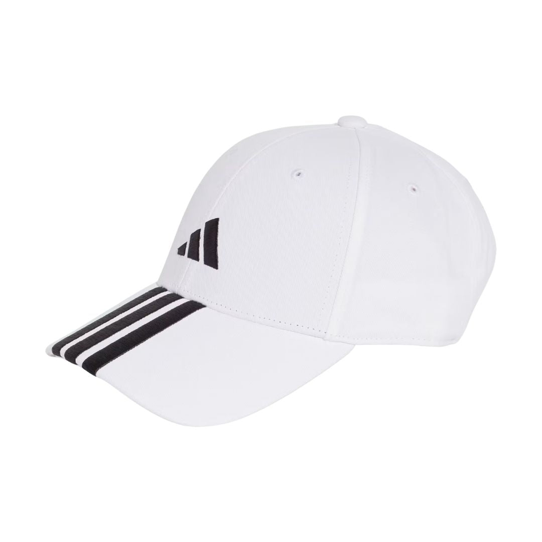 Adidas  -stripes Baseball Cap  White