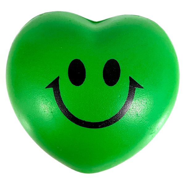 Anti Stress Hjerte Smiley Bold Grøn