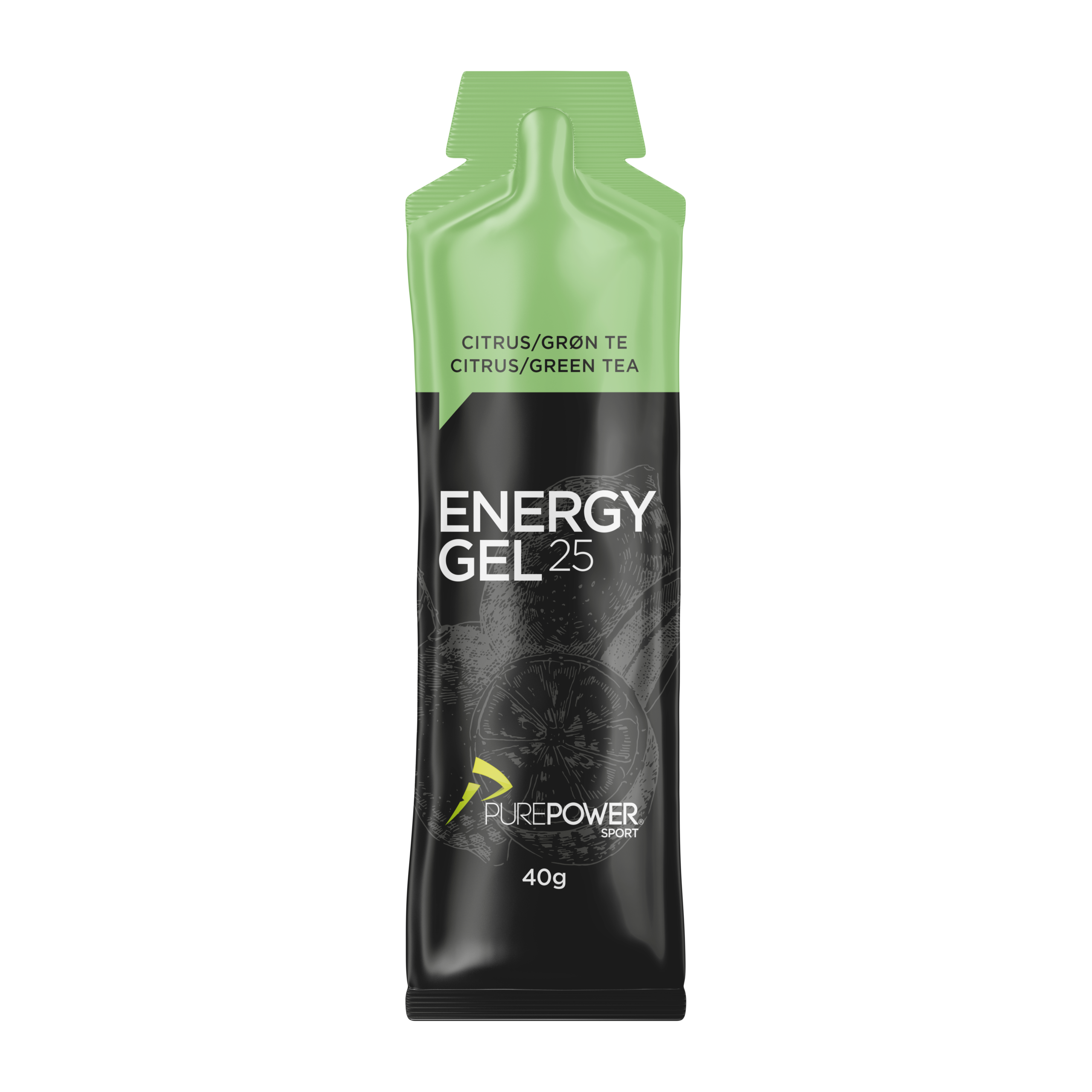 Energy Gel Citrus- Grøn Te 40