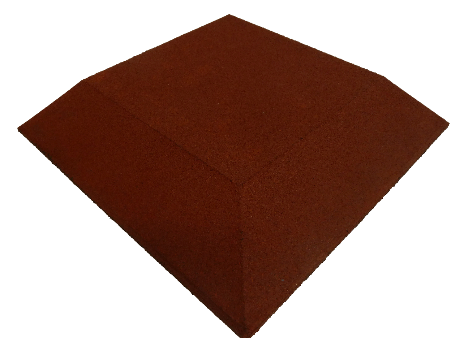 Ergofloor Ergoplay Impact Gummifliser Faldunderlag Hjørne 500x500x45 Mm Rød
