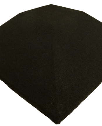 Ergofloor Ergoplay Impact Gummifliser   Faldunderlag Hjørne 500x500x90 Mm Sort