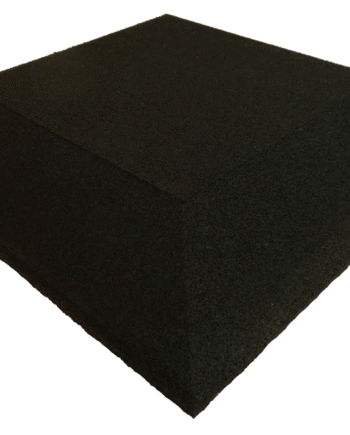 Ergofloor Ergoplay Impact Gummifliser   Faldunderlag Hjørne 500x500x45 Mm Sort