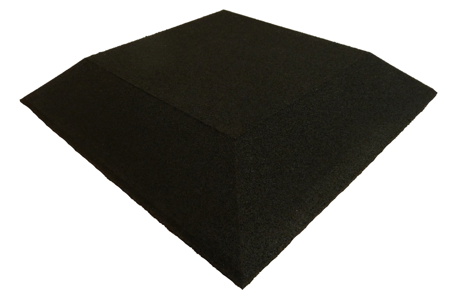 Ergofloor Ergoplay Impact Gummifliser Faldunderlag Hjørne 500x500x45 Mm Sort