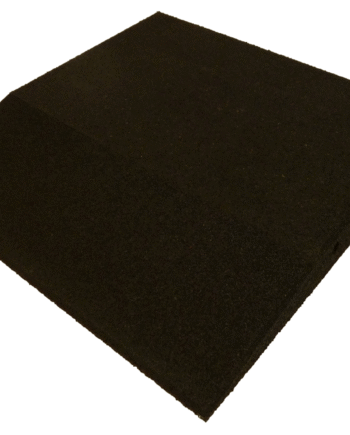 Ergofloor Ergoplay Impact Gummifliser   Faldunderlag Rampe 500x500x75 Mm Sort