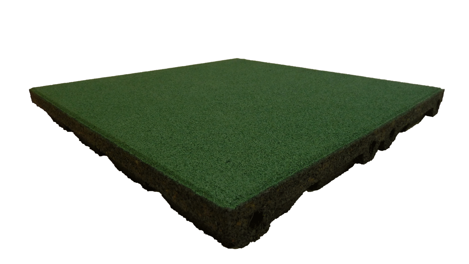 Ergofloor Ergoplay Impact Gummifliser Faldunderlag 500x500x75 Mm Grøn