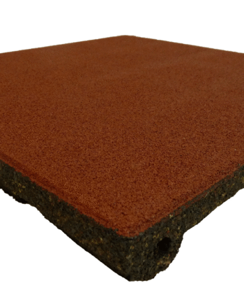 Ergofloor Ergoplay Impact Gummifliser   Faldunderlag 500x500x90 Mm Rød