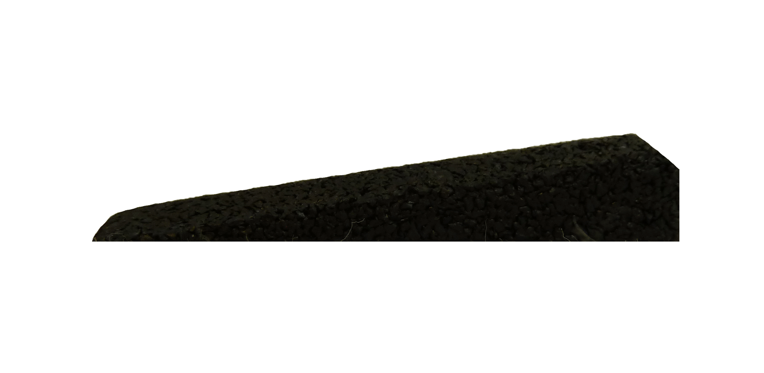 Ergofloor Ergotile Quad Gummiflise Rampe 15 80 1000 Mm Sort