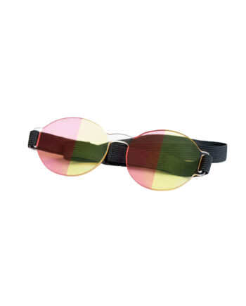 Farve Spectrum Halv-felt Brille  Rød   Gul