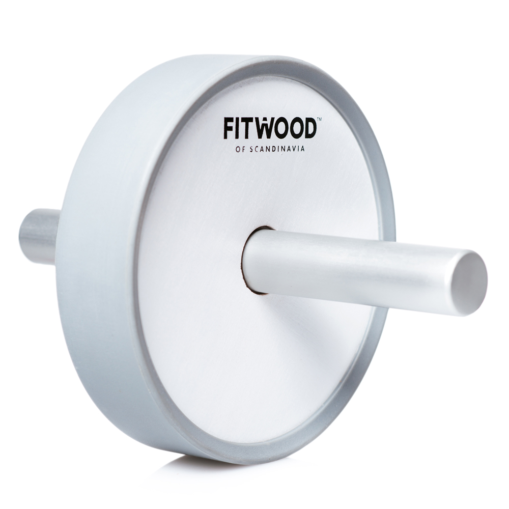 Fitwood Kivi Ab Wheel Hvid Træ Grå Alu Håndtag Grå Ring