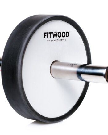 Fitwood Kivi Ab Wheel Hvid Træ   Rustfri Stål Håndtag   Sort Ring