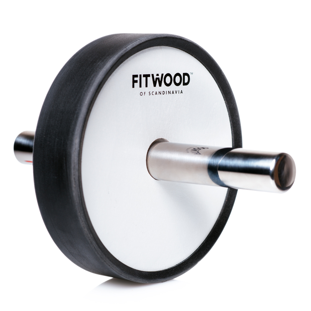 Fitwood Kivi Ab Wheel Hvid Træ Rustfri Stål Håndtag Sort Ring