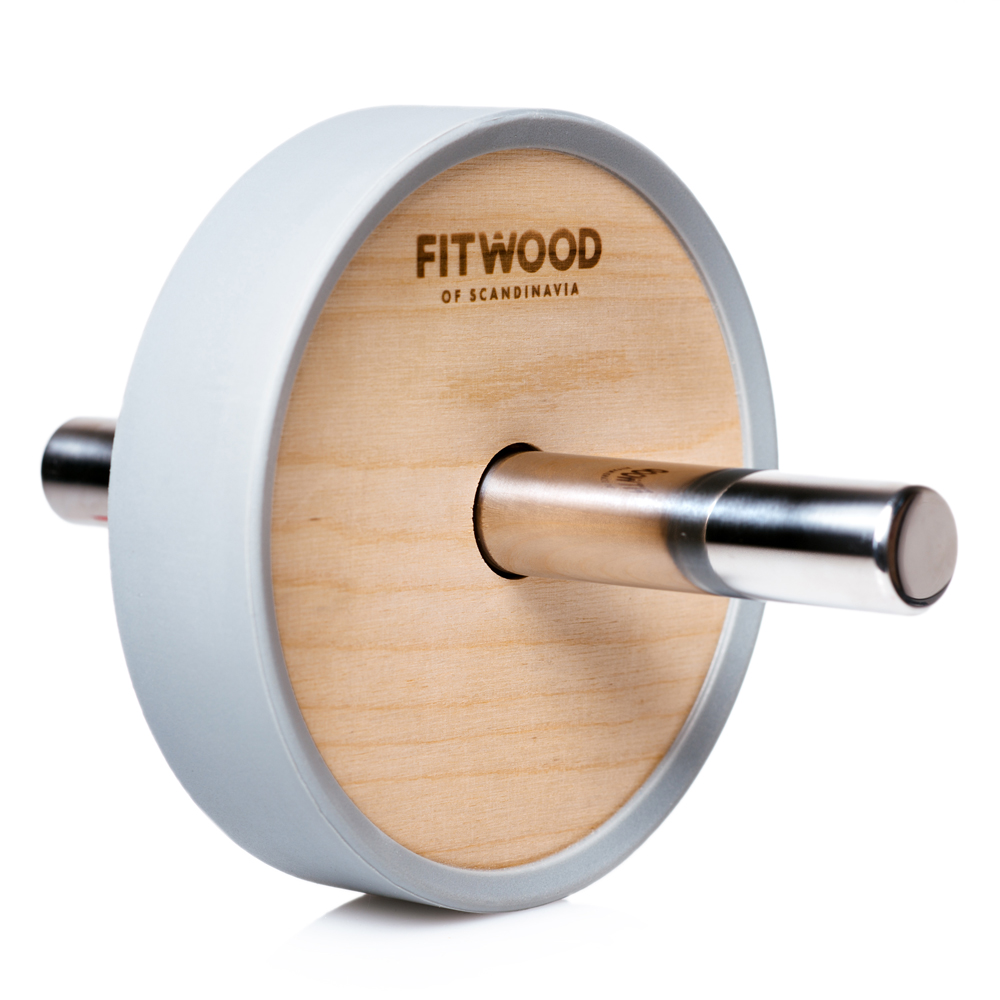 Fitwood Kivi Ab Wheel Træ Rustfri Stål Håndtag Grå Ring