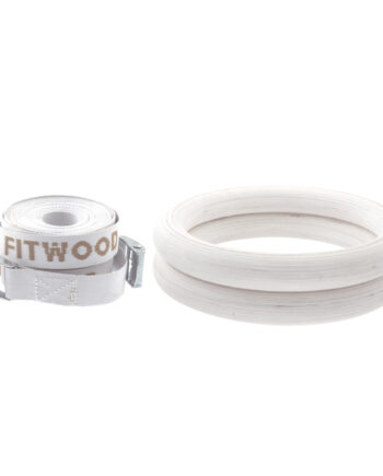 Fitwood Ulpu Gymnastikringe 28mm Glazing-overflade   Hvid Strop