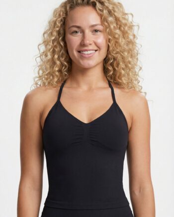 Flextone Halter Sports Top Black Small   Black