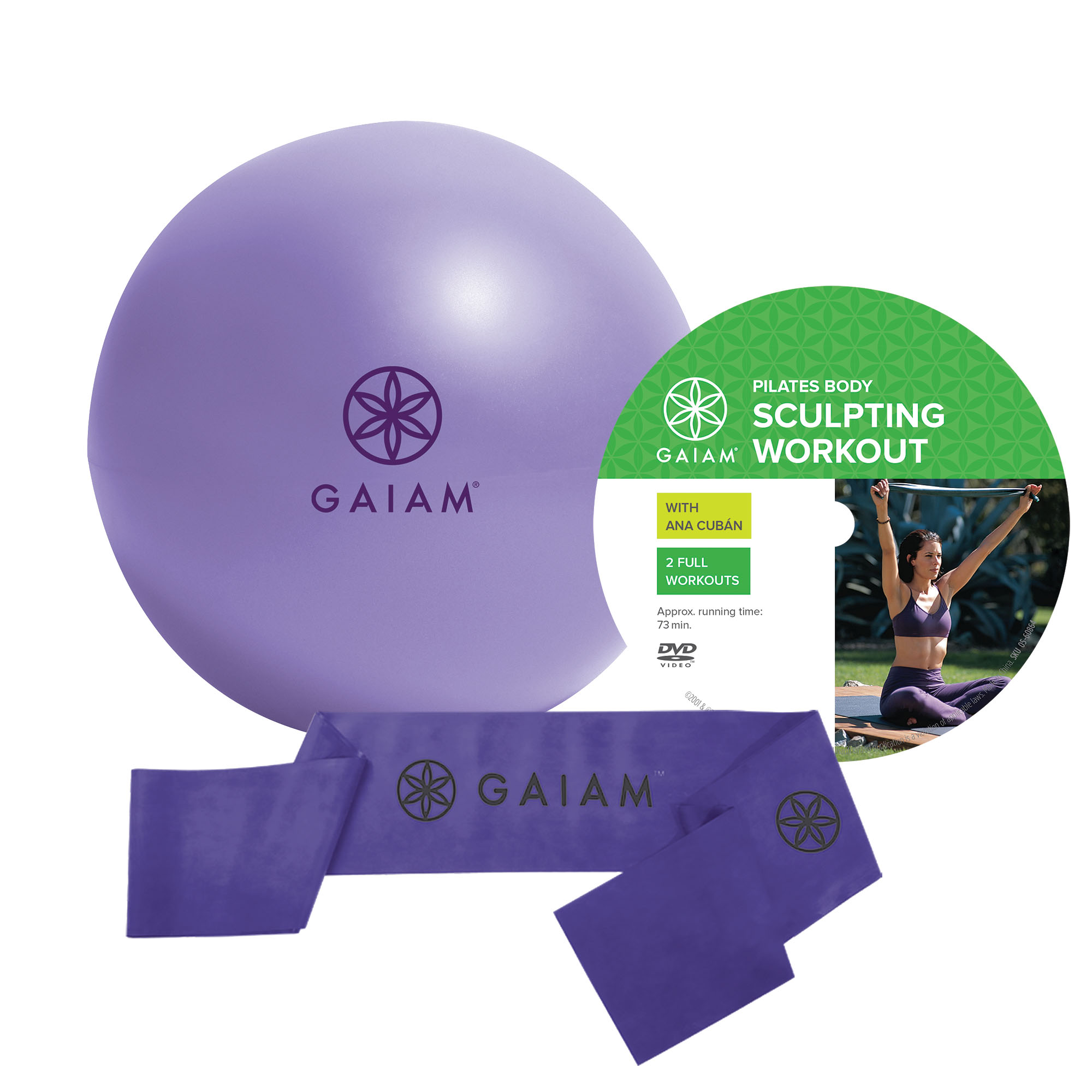 Gaiam Begynder Pilates Sæt Dvd
