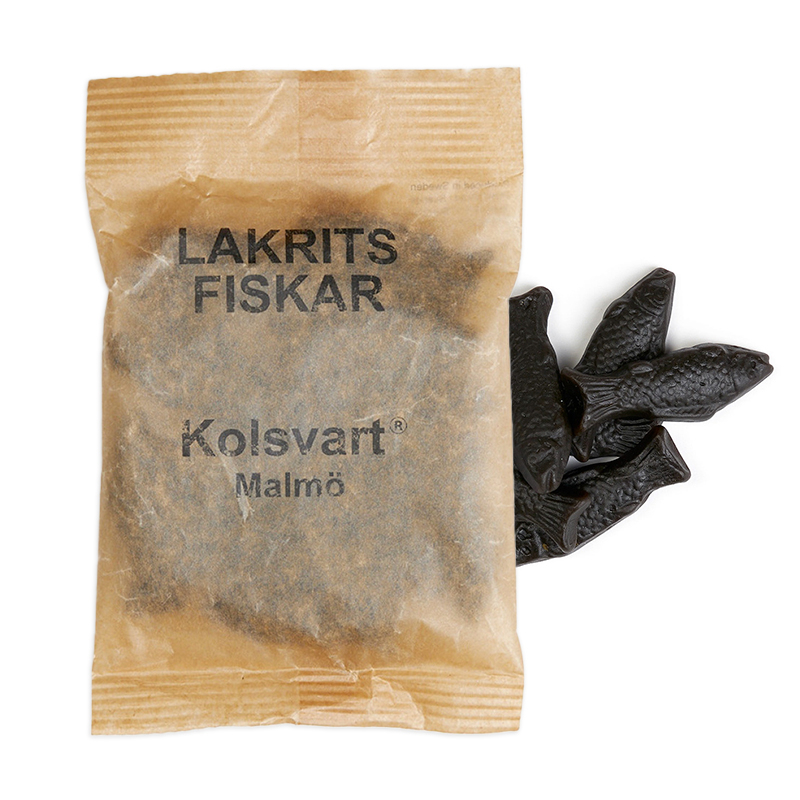 Kolsvart Søde Lakridsfisk