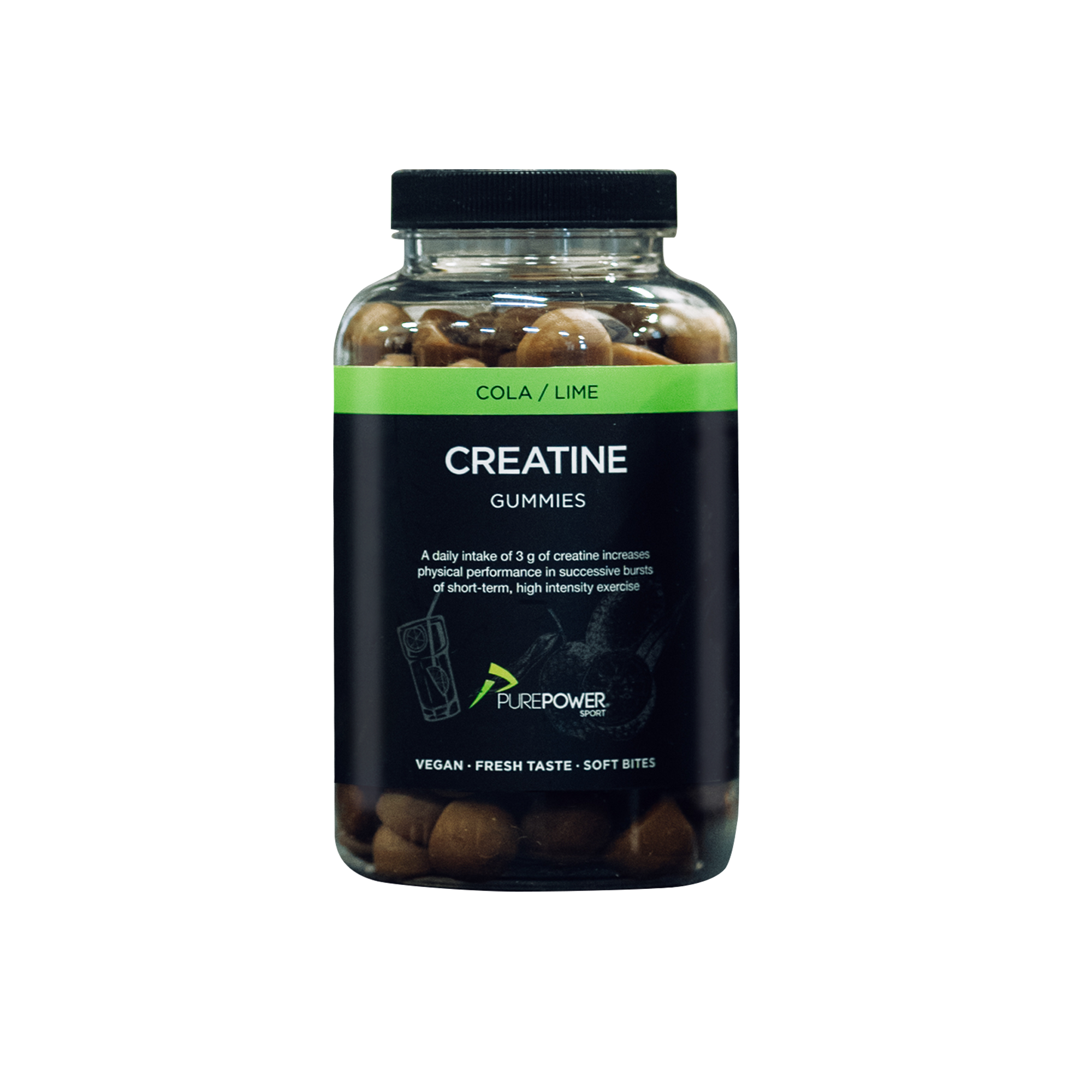 Kreatin Vingummi Cola Lime 120 Stk
