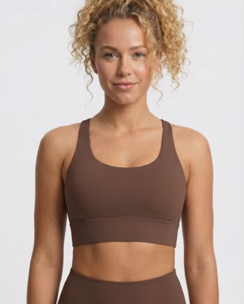 Lea Crossback Sports Bh Brown Small   Brown