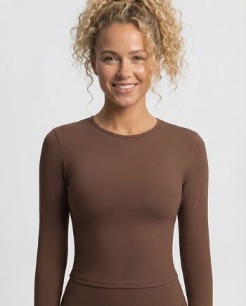 Lea Longsleeve Brown Small   Brown