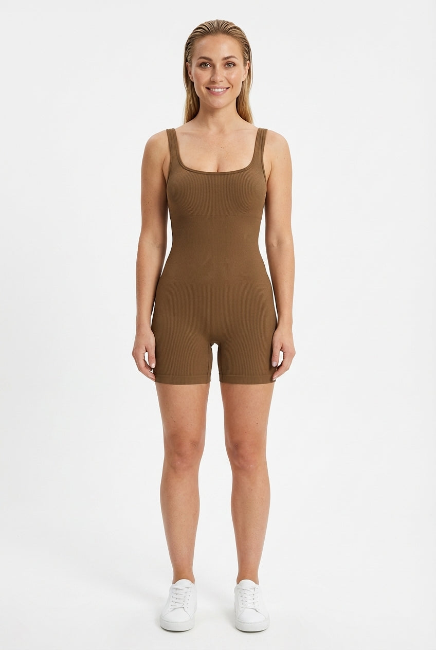 Luna Jumpsuit Brown Small   Brown