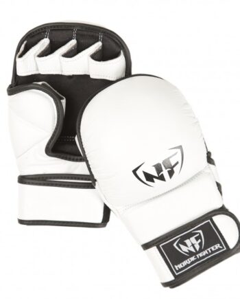 Nordic Fighter Mma Handsker Shooto Gloves Pro White ægte Læder Large