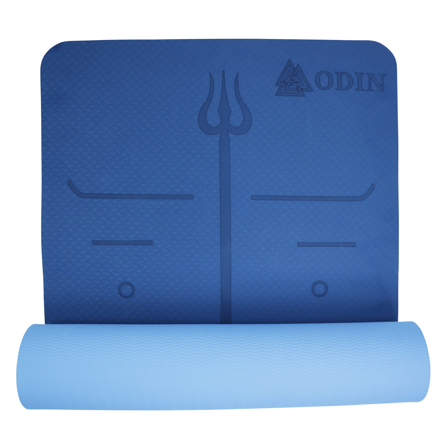 Odin Dual Blue Tpe Yogamåtte 6cm