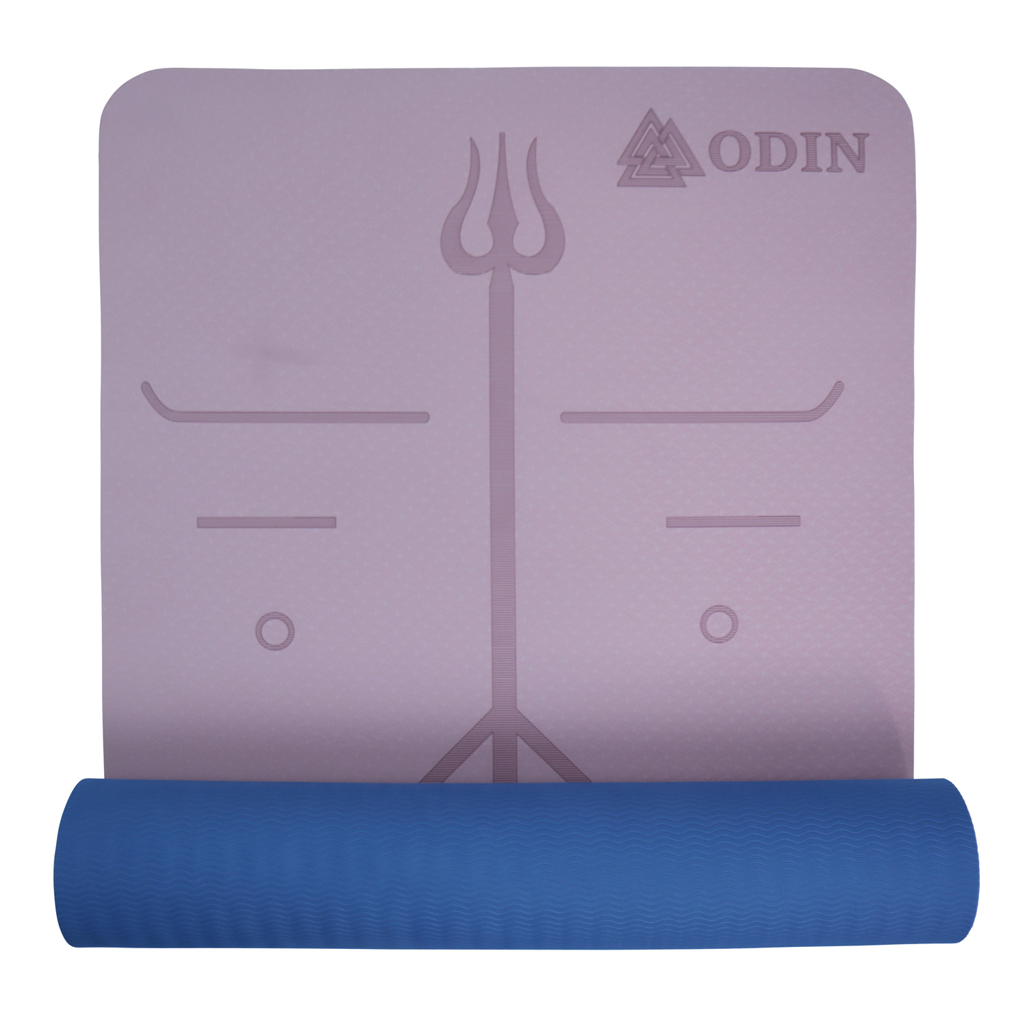 Odin Dual Pink Blue Tpe Yogamåtte 6cm
