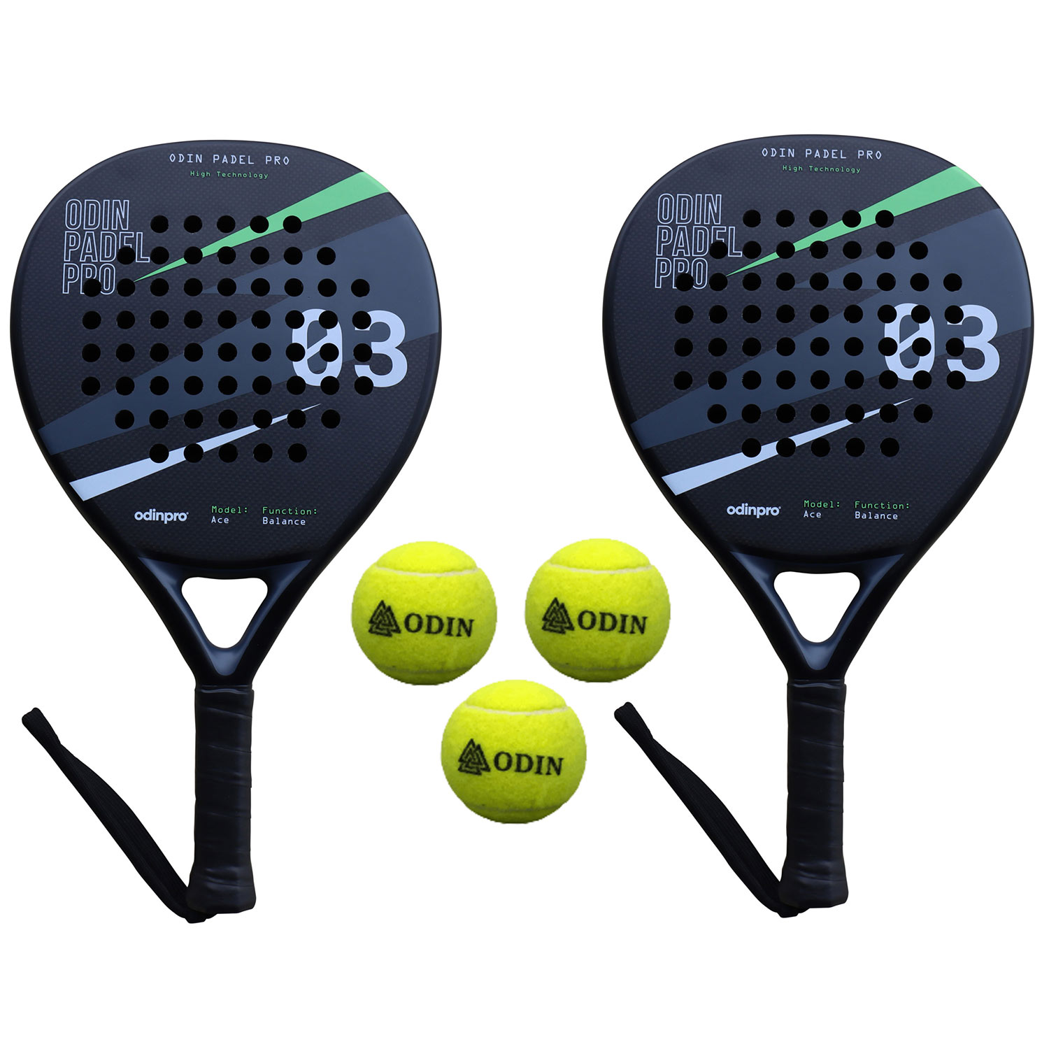 Odin Padel Pakketilbud Odin Padel Ace 3k Advance Odin Padel Bolde Stk