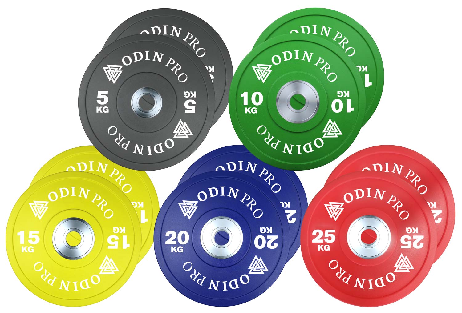 Odin Pro Cpu Bumper Plates Vægtskivepakke 150kg