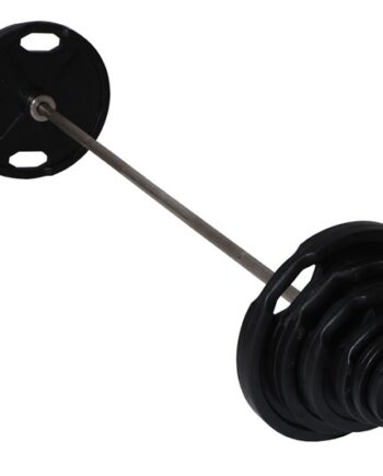 Peak Fitness 95 Kg   50 Mm Vægtsæt   Gummi Sort