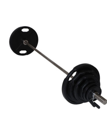 Peak Fitness 125 Kg   50mm Vægtsæt   Jern Sort