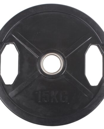 Peak Fitness  50 Mm Vægtskive   Gummi 15 Kg Sort