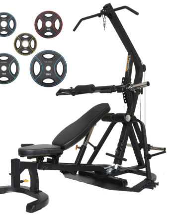 Powertec  Workbench Levergym    77  Pu-vægtsæt   Kg Black