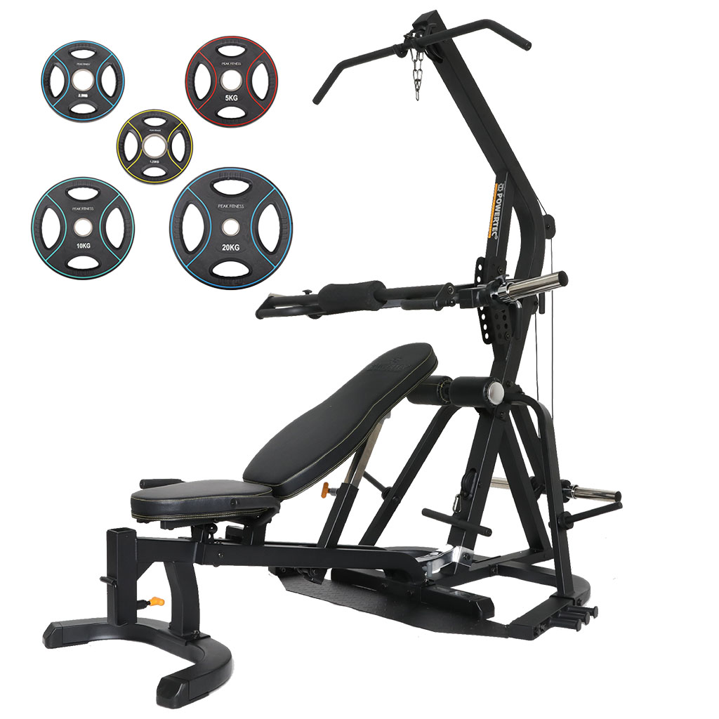 Powertec Workbench Levergym 77 Pu-vægtsæt Kg Black