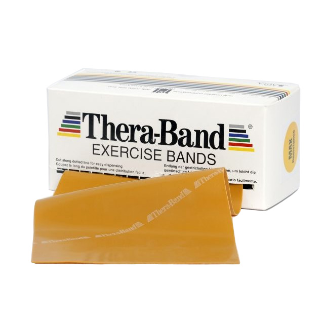 Thera-band Træningselastik Bånd Level   Max Hård Guld   5m