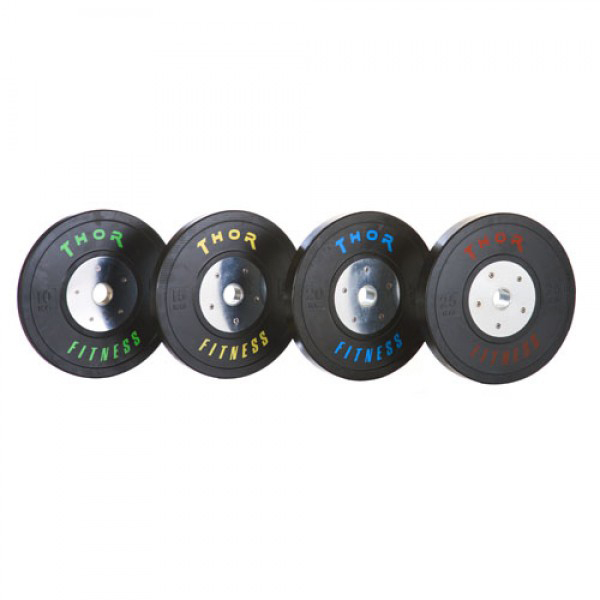 Thor Fitness Sorte Ol Bumper Vægtskiver 15kg 50mm Stk