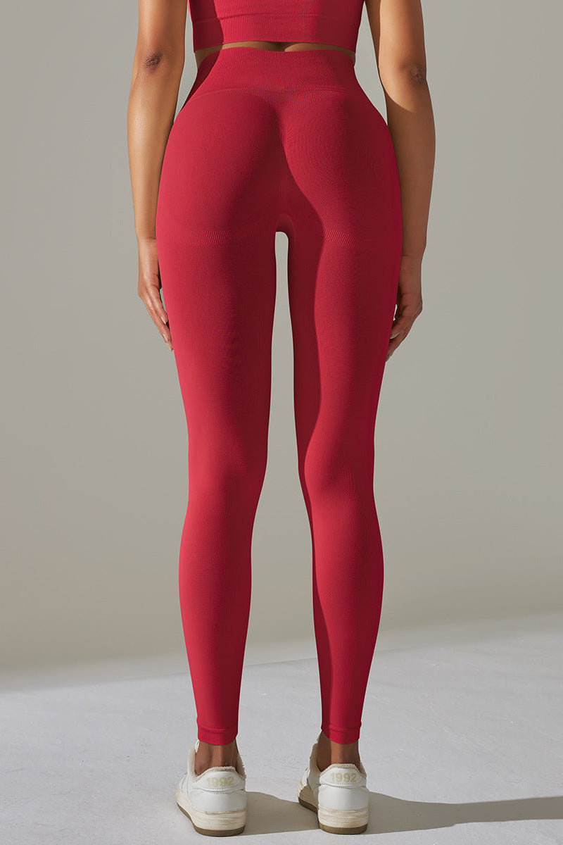 Ultrafit Scrunch Tights Red Small Red