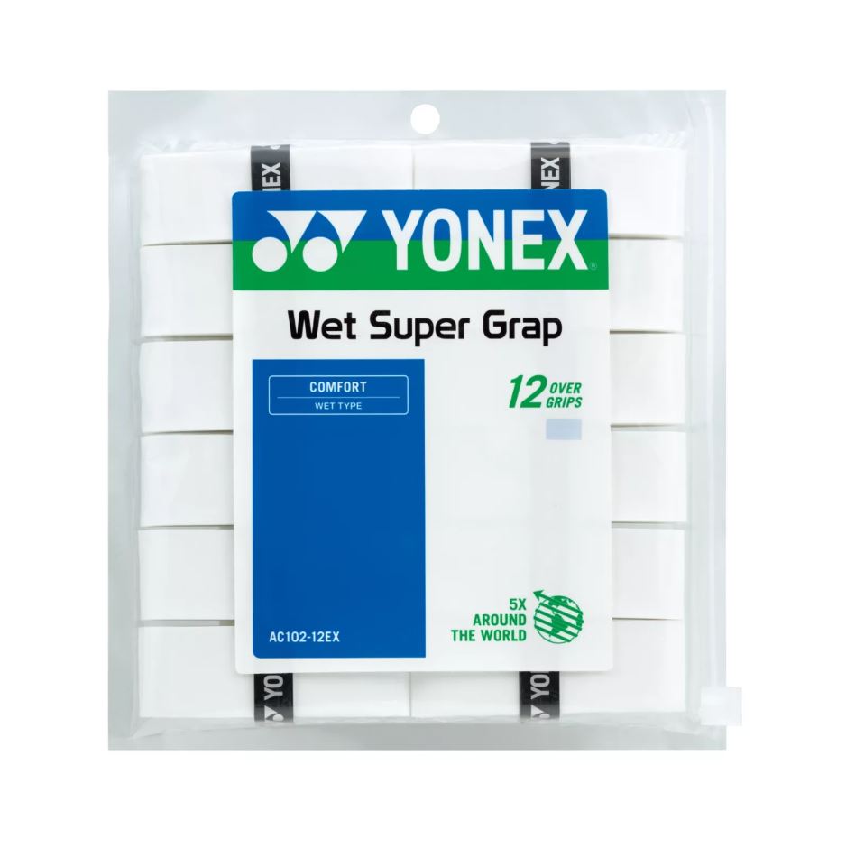 Yonex Wet Super Grap  12-pak  White