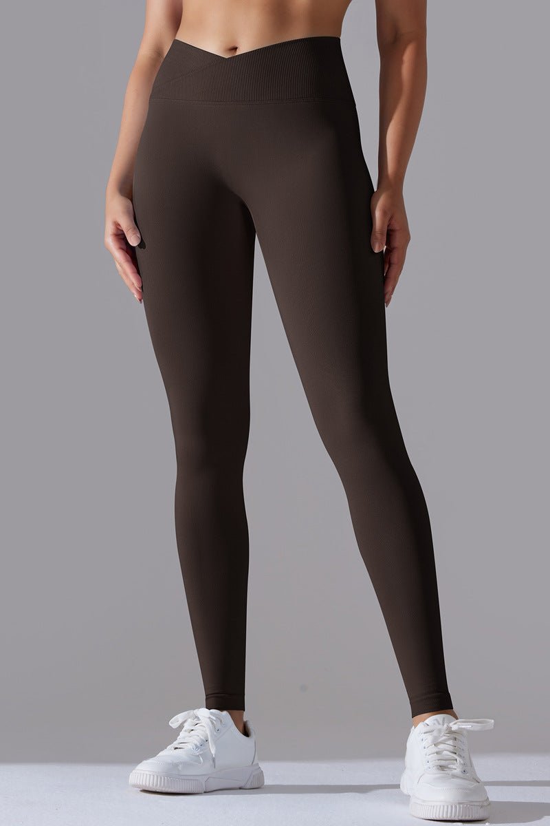 Zencurve   Shaped Leggings Brown Medium   Brown