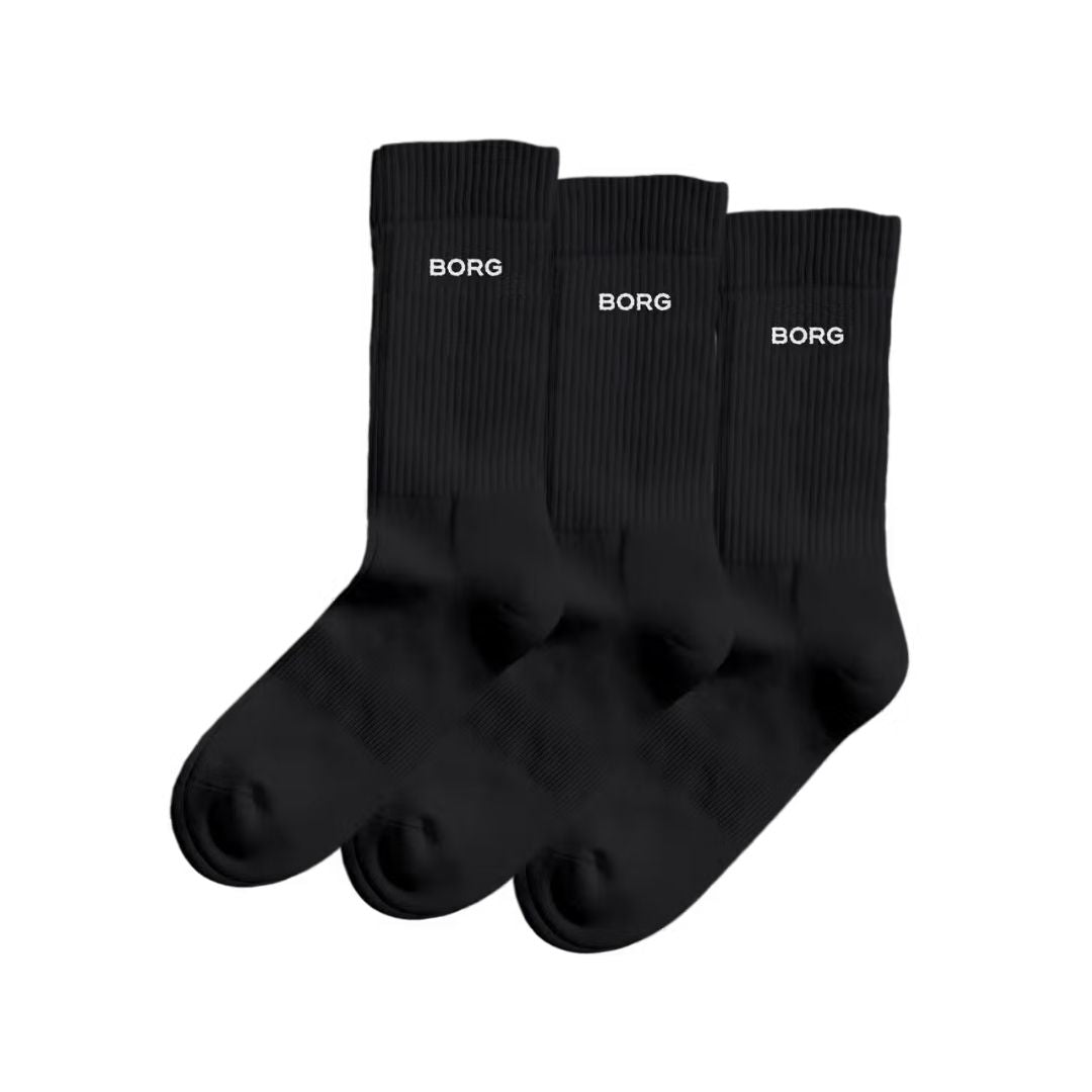 Björn Borg Essential Crew Socks -pak Black 39-42